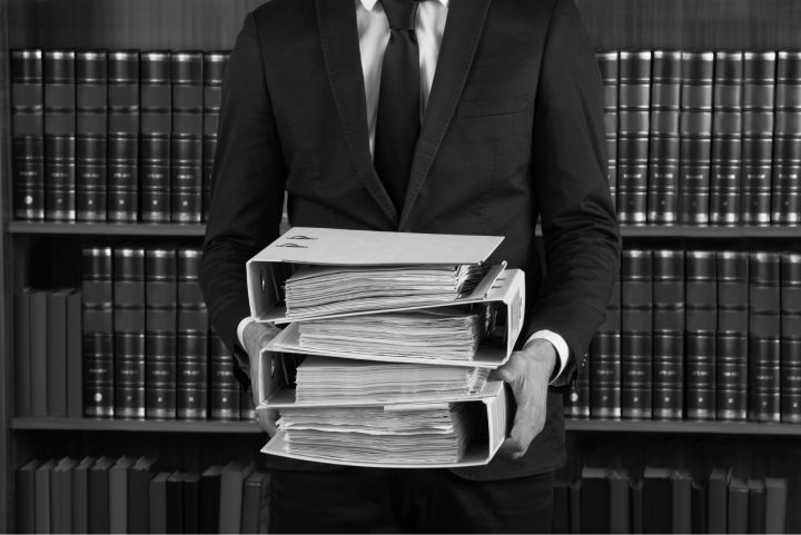 Carrying Stack of Ring Binders